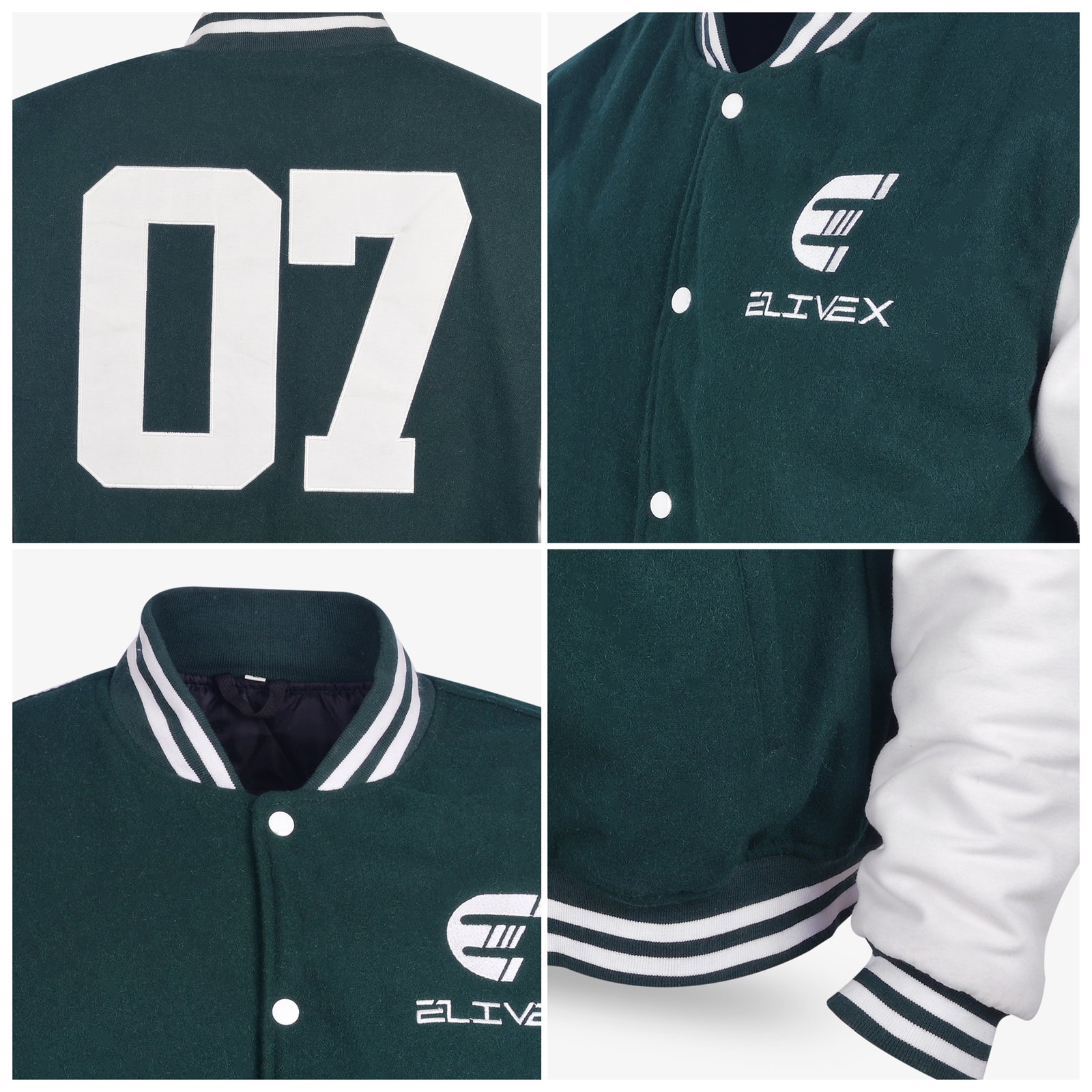 ELIVEX Varsity Jacket detail