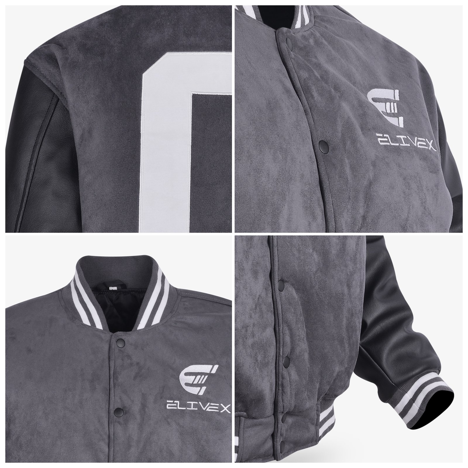 ELIVEX Varsity Jacket detail