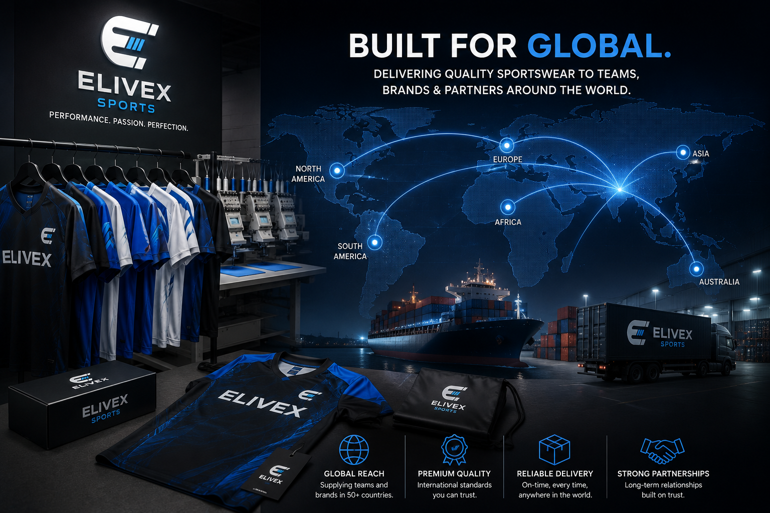 Elivex Sports global reach